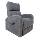 Evelekt Recliner armchair BARNY with electric lifting mechanism, grey