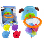 LEAN Toys Bath Toy Mini Basketball Dog Rubber Fish