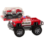 LEAN Toys Police Car Pickup Red Off-Road Police Car