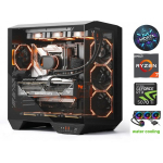 MDATA GAMING HydroX Pro Ryzen 7 7800X3D 64GB 2TB SSD 1TB HDD RTX 5070Ti Win11
