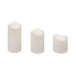 ATMOSPHERA Candles LED Paillettes white 10cm