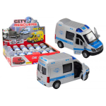 LEAN Toys Police Car 1:32 Opening Doors Lights Sounds Drive