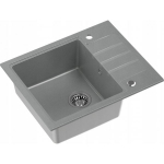 Steiner QUADRON PETER 116 granite sink Steingran grey with manual siphon and s