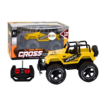LEAN Toys Toy Car Remote Controlled Off-Road Car RC 1:18 Yellow