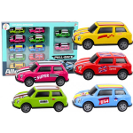 LEAN Toys Set of Cars, Springs, Drive, Colorful, 12 pieces