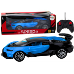 LEAN Toys Sports Car Remote Controlled Auto RC Blue 1:16