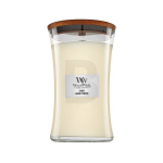 WoodWick Linen scented candle with wooden wick 609,5 g