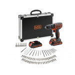 Black&Decker Black&Decker BDCDC18BAFC cordless screw driller incl. case + 2 Batteri