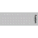 Fusion Accessories "Laminated Stickers RU / ENG" Transparent/ White