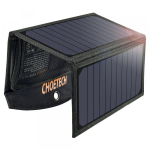 Choetech "Foldable Solar Charger 19W 2x USB 2,4A" Black