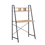 Evelekt Desk STUDY with shelf 84x44xH142cm, oak/ brown