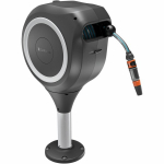 Gardena GARDENA RollUp S patio hose box, 15 meters, hose reel (grey/ white, inc