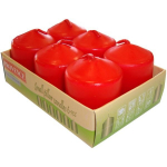 PROVENCE Candles Red &Oslash;3.8x5.5cm 6pcs