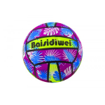 LEAN Toys Rubber Ball Bright Leaves Purple 24 Cm