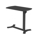 Evelekt Desk ERGO with one leg, manual, black