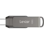 Lexar 128GB JumpDrive Dual Drive D400 USB 3.1 Gray