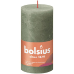 Bolsius Candle Rustik &Oslash;6.8x13cm Fresh olive