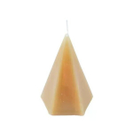 Homea Candle pyramid beige 12x7x7cm
