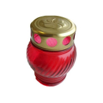 GERALDA Candle red. &Oslash;7x10cm