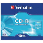 Verbatim CD-R 700MB x52 Extra Protection Slim Cake 10