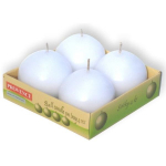 PROVENCE Candles ball white &Oslash;5.5x5.5cm