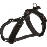 TRIXIE Trixie Premium trekking harness, M: 53-64 cm/ 20 mm, black/ graphite