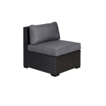 Evelekt The middle part of the modular sofa SEVILLA, black