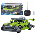 LEAN Toys Remote Controlled RC Car 1:20 Lights Smoke Effect Green