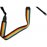 Polaroid Camera strap flat Rainbow black