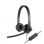 Logitech H570e Stereo Headset black