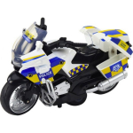 LEAN Toys Police Motorcycle Pull Back Alloy