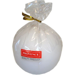 PROVENCE Candle Ball White &Oslash;8x8cm