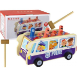 LEAN Toys Wooden Arcade Game Dodgeball Police Bus