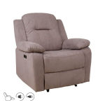 Evelekt Recliner armchair LOWRI with electric mechanism, taupe