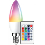 BESK 6W C37 E14 3000k RGB with remote control