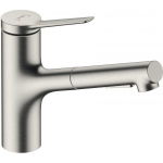 Hansgrohe Zesis M33 150 2jet Pull-out Spray Stainless Steel Finish + sBox