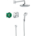 Hansgrohe Croma Select E 180 2jet with Ecostat E Thermostat Chrome