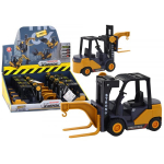LEAN Toys Forklift With Hook Adjustable Friction Drive Yellow