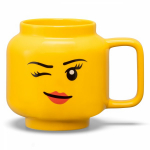 Room Copenhagen LEGO ceramic mug Winking Girl, large (yellow)