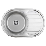 Steiner Steiner TOM 211 Steinsteel satin sink with 1-bowl siphon w/ .