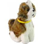 LEAN Toys LeanToys Interactive Dog Breed Shitzu Plush Dog Bark Moves