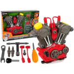 LEAN Toys Car engine for the little mechanic To assemble by yourself Lights and
