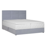 Evelekt Continental bed LEVI 160x200cm, with mattress, grey