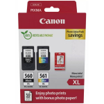 Canon PG-560XL/ CL-561XL Color + Photo Paper Value Pack