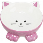 TRIXIE Trixie Ceramic bowl, for cat, in the shape of a cat, various colors, 1