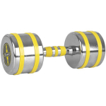 Insportline Chrome Dumbbell Yellsteel 14 kg