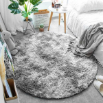 Strado Round Shaggy Ombre 140x140 Ombre Silver