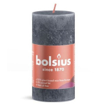 Bolsius Candle Rustik &Oslash;5x10cm Slate blue