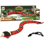 LEAN Toys Remote Controlled Snake Touch Red Black Stripes