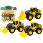 LEAN Toys Set of Construction Vehicles 3 Yellow Models